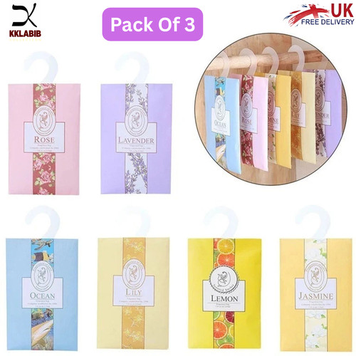 Floral fragrance sachet 3pcs - floral,