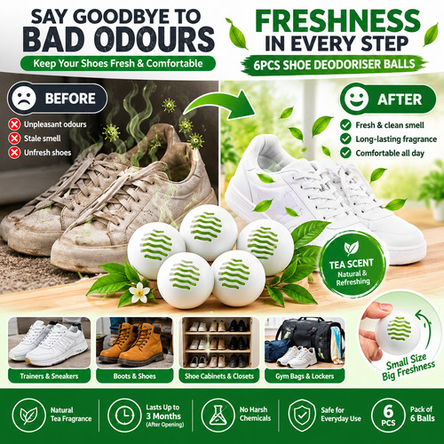 6pcs shoe deodorizer balls - shoe,